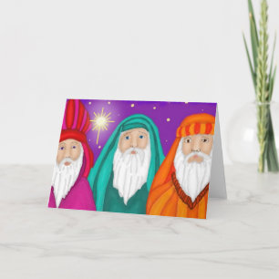 Three Watercolor Christmas Card Feiertagskarte
