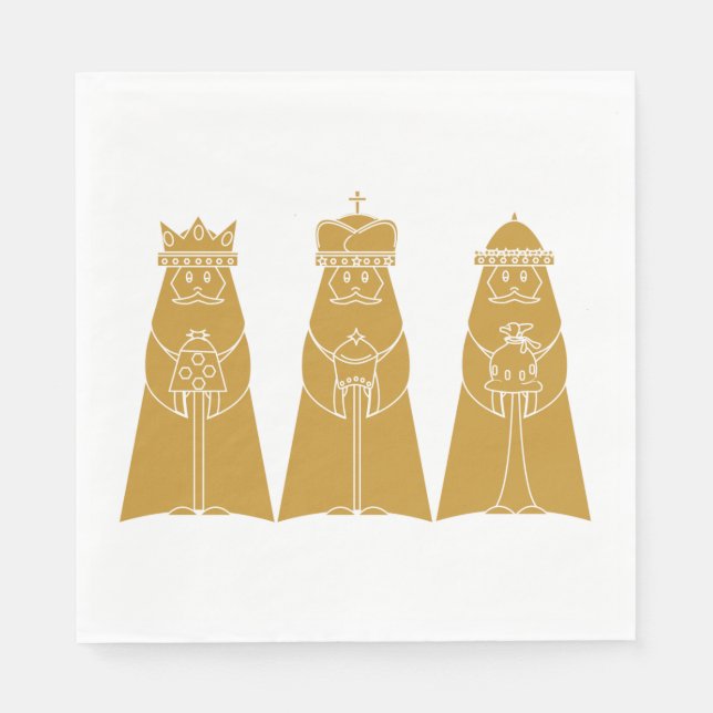 Three Wise Man Serviette (Vorderseite)