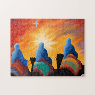 Three Wise Men Abstract Holy Night Christmas 