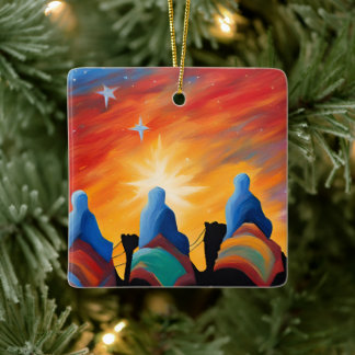 Three Wise Men Abstract  Keramikornament