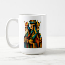 Three Wise Men Abstract Nativity Art Kaffeetasse