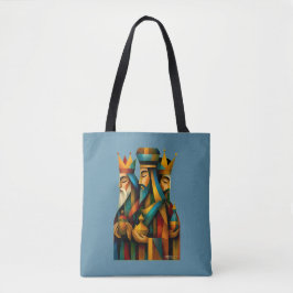 Three Wise Men Abstract Nativity Art Tasche