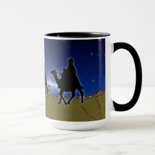 Three Wise Men & Bethlehem Weihnachtsdesign Tasse