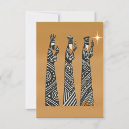 Three Wise Men Black & White Christmas Nativity Einladung