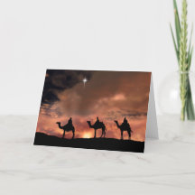 Three Wise Men Christmas Card