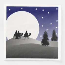 Three Wise Men Grafische Weihnachten Serviette