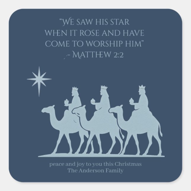 Three Wise Men Sticker – Following the Star (Devant)
