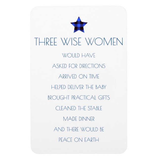 Three Wise Women Christmas Magnet (Vertikal)