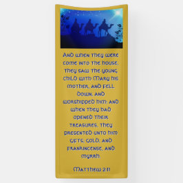 Three Wisemen Blue Star Weihnachtskirchenbanner Banner