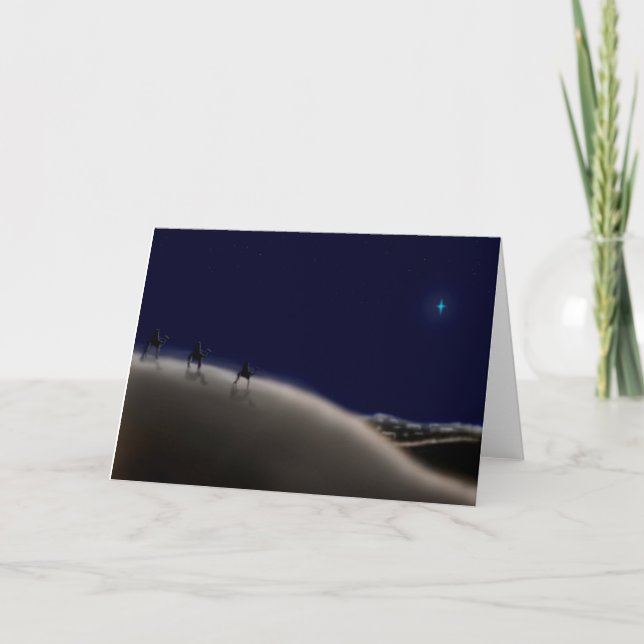 Three Wisemen Christmas Card Feiertagskarte (Vorderseite)
