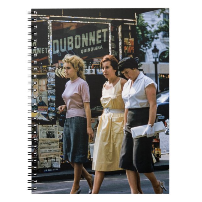 Three Women Paris Street Mode Notizblock (Vorderseite)