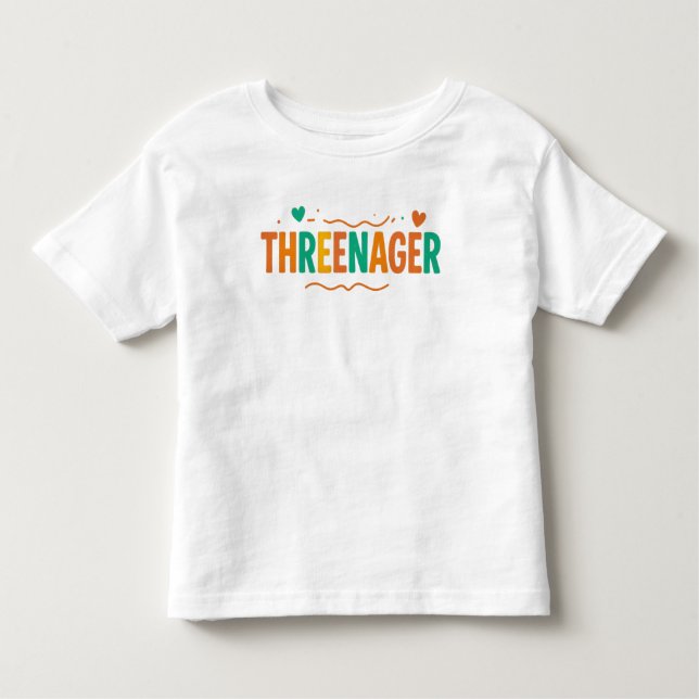 THREENAGER - 3. Geburtstag T - Shirt für Kleinkind (Vorderseite)