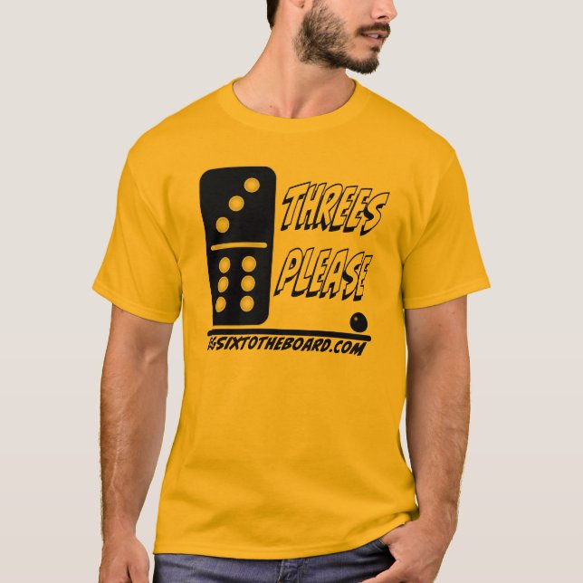 Threes bitte T-Shirt (Vorderseite)