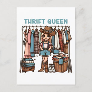 Thrift Queen Postkarte