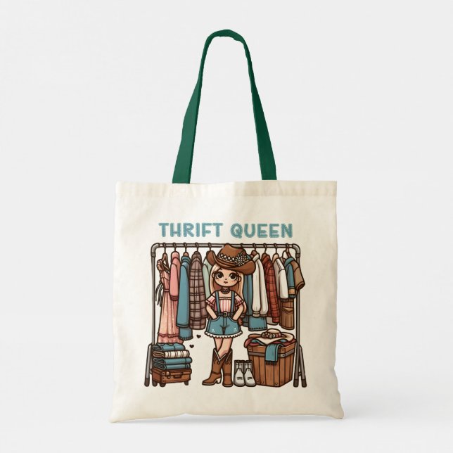 Thrift Queen Tragetasche (Rückseite)
