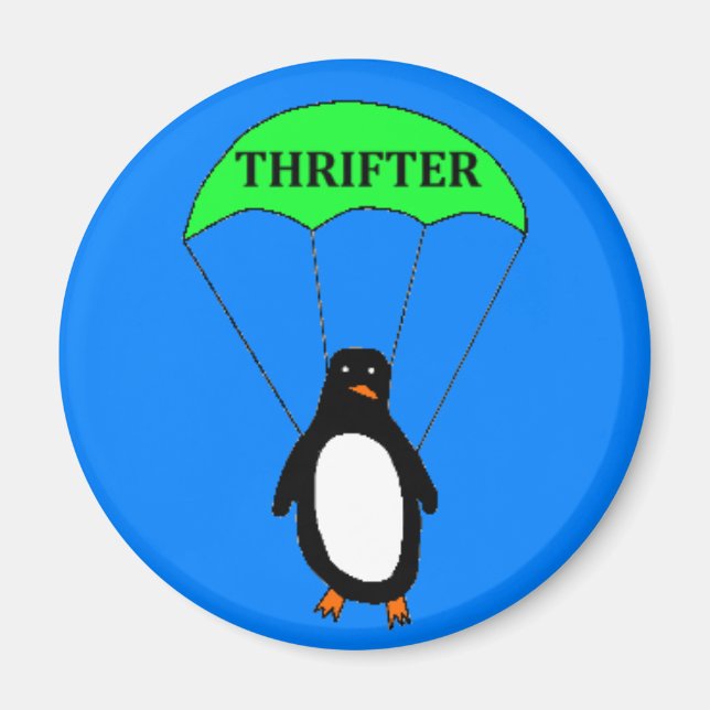Thrifter Penguin Magnet (Vorne)