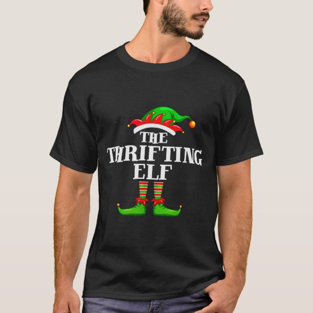 Thrifting Elf Matching Family Group Christmas Part T-Shirt (Vorderseite)
