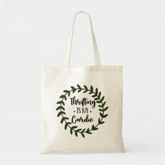 Thrifting ist meine Cardio Greenery Tote Tasche