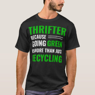 Thrifting-Recycelnd T-Shirt-Flieger Grün _13 T-Shirt