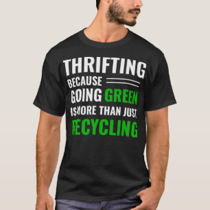 Thrifting-Recycelnd T-Shirt-Flieger Grün _9  T-Shirt