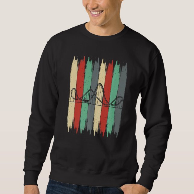 Thrill Seeker Roller Coaster Rollercoaster Amuseme Sweatshirt (Vorderseite)