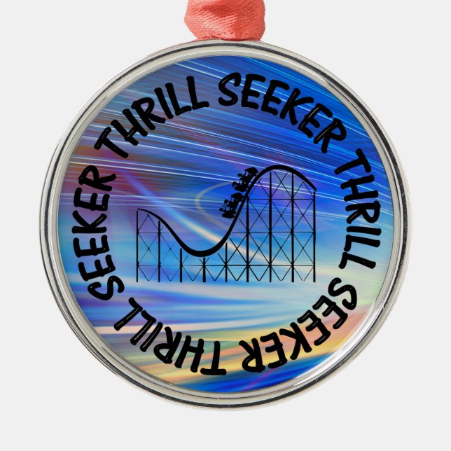 THRILL SEEKER ROLLER UNTERSETZER ORNAMENT AUS METALL (Vorne)