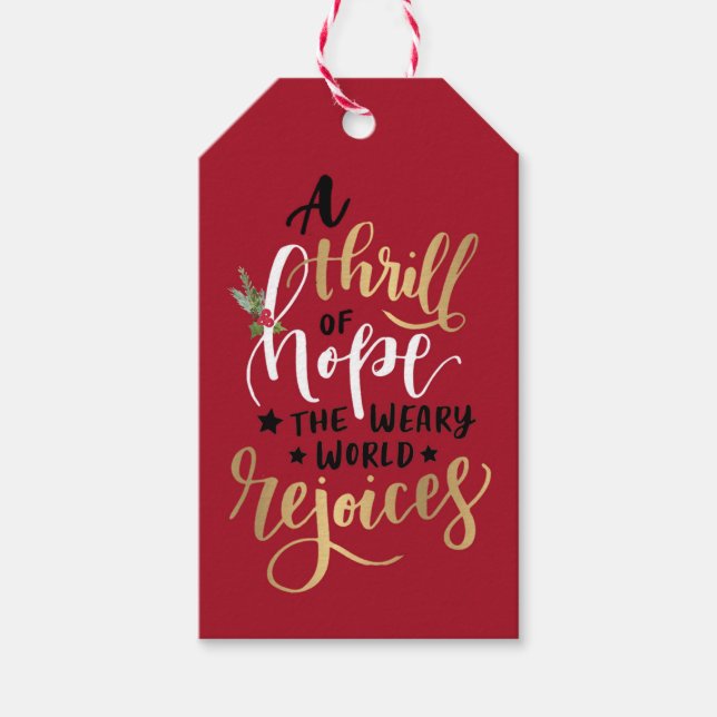 Thrill-Weihnachtsmarke Geschenkanhänger (Vorderseite)