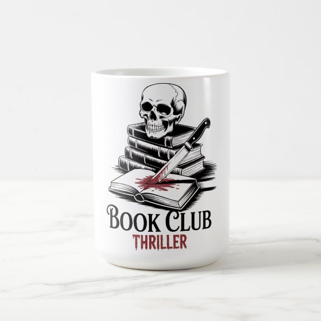 Thriller für den Buchclub Kaffeetasse (Mittel)