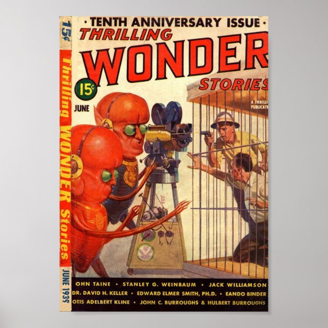 Thrilling Wonder "Human Zoo" Pulscover Poster (Vorne)