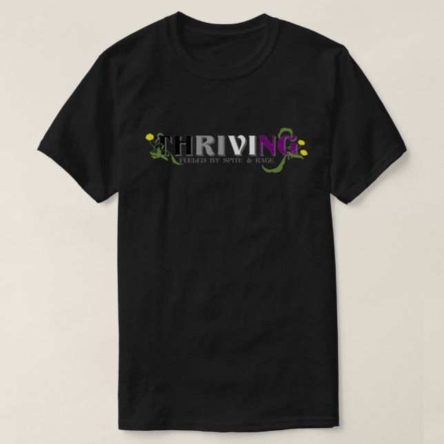 Thriving Ace Pride T-Shirt (Design vorne)