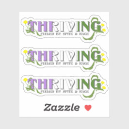 Thriving Genderqueer Pride Aufkleber