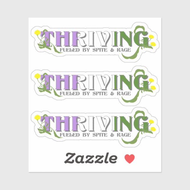 Thriving Genderqueer Pride Aufkleber (Blatt)