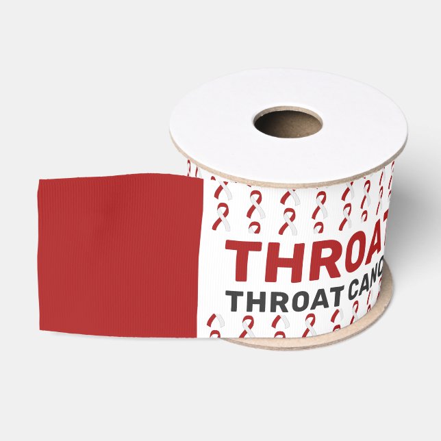 Throat Cancer Awareness Pattern Ribbon Ripsband (Spule)