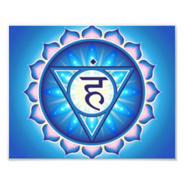 Throat Chakra Fotodruck (Vorne)