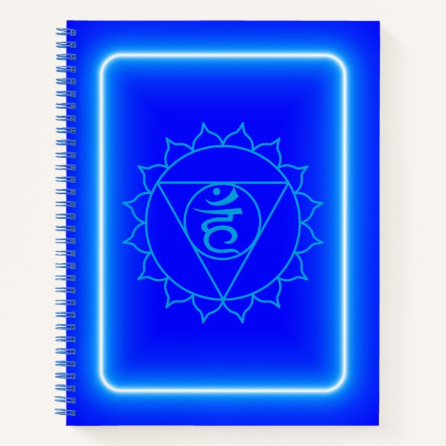 Throat Chakra Journal Notizbuch (Vorderseite)