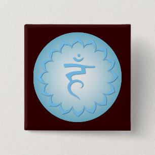 Throat Chakra - Light Blue Button