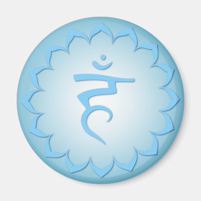 Throat Chakra - Light Blue Magnet (Vorne)
