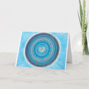 Throat Chakra Mandala Cartes de voeux