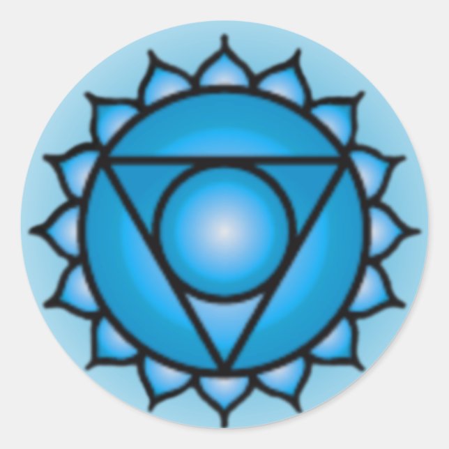 Throat Chakra Stickers (Vorderseite)