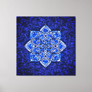 Throat Chakra Vibrationsheiltherapie Leinwanddruck