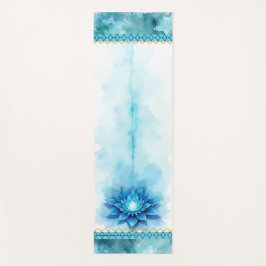 Throat Chakra Yoga Mat | Blue Lotus Alignment Yogamatte