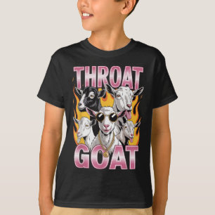 Throat Goat Funny Offensive Erwachsene Grafik Sarc T-Shirt