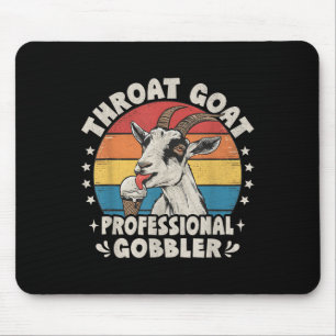 Throat Goat Retro Ungeeignete Erwachsene Humor Fun Mousepad