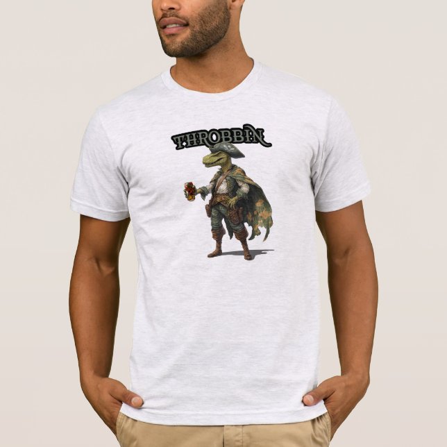 Throbbin Dinosaur Pirate Shirt (Vorderseite)