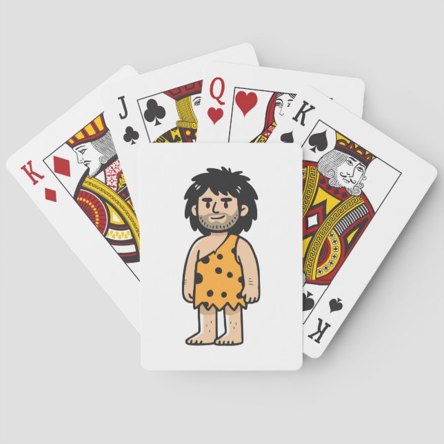 Throk Höhlenmensch Spielkarten (Rückseite)
