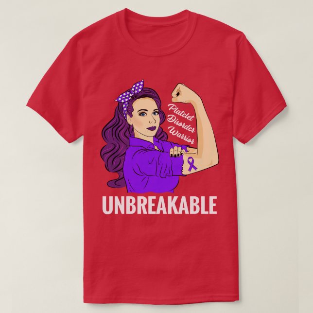 Thrombozytenerkrankung Bewusstsein für Blutkrankhe T-Shirt (Design vorne)