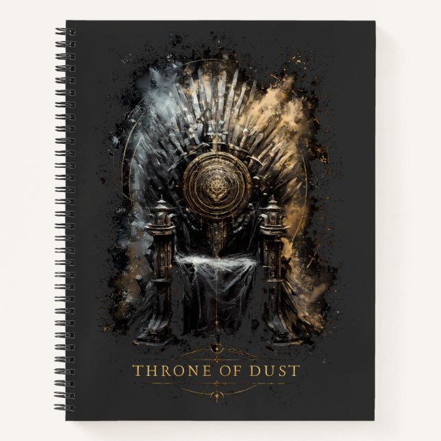 Thron des Staubes Dark Fantasy Notizbuch (Vorderseite)