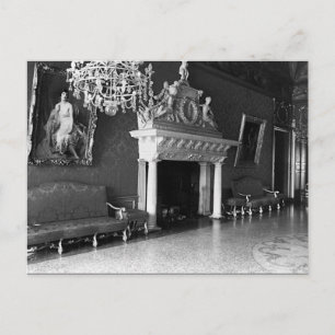 Thron-Saal des Vintagen Monaco Prince Postkarte