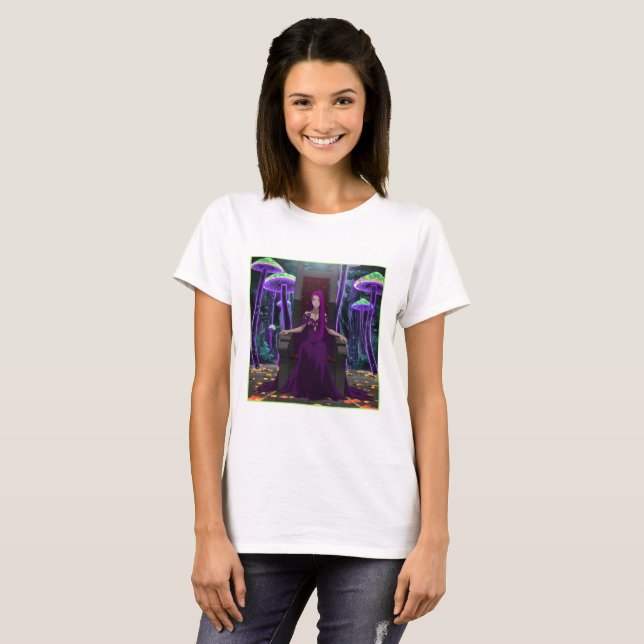 Throne of the Glowing mushrooms T-Shirt (Vorne ganz)