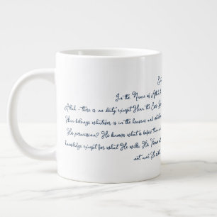 Thronvers Jumbo-Tasse